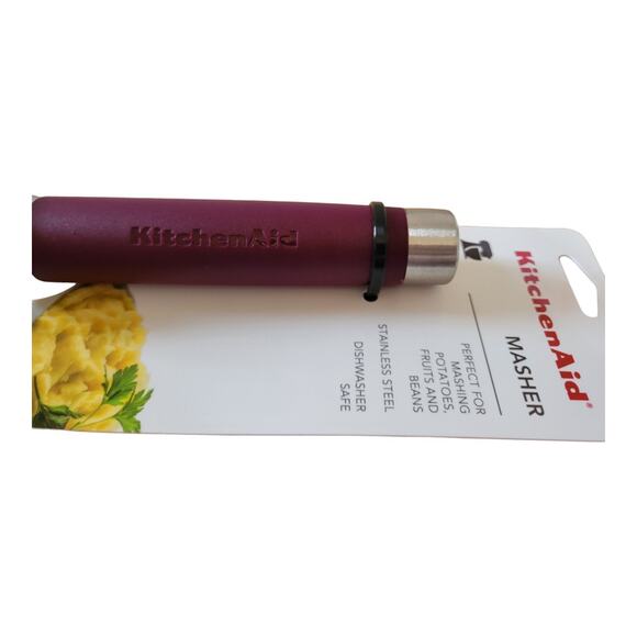 NEW KitchenAid Gourmet Stainless Steel Wire Masher in Plum Purple - Picture 2 of 4